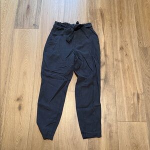 Old Navy Black Paperbag Waist Pants